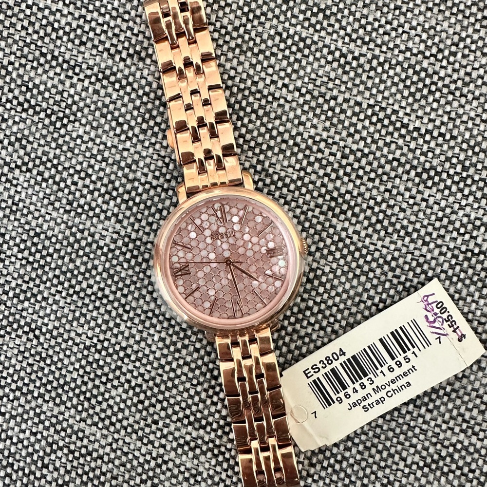 Fossil Ladies / Women Watch Rose Gold ES3804 Jacqueline